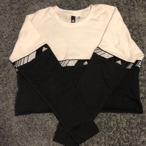 cropped adidas sweater